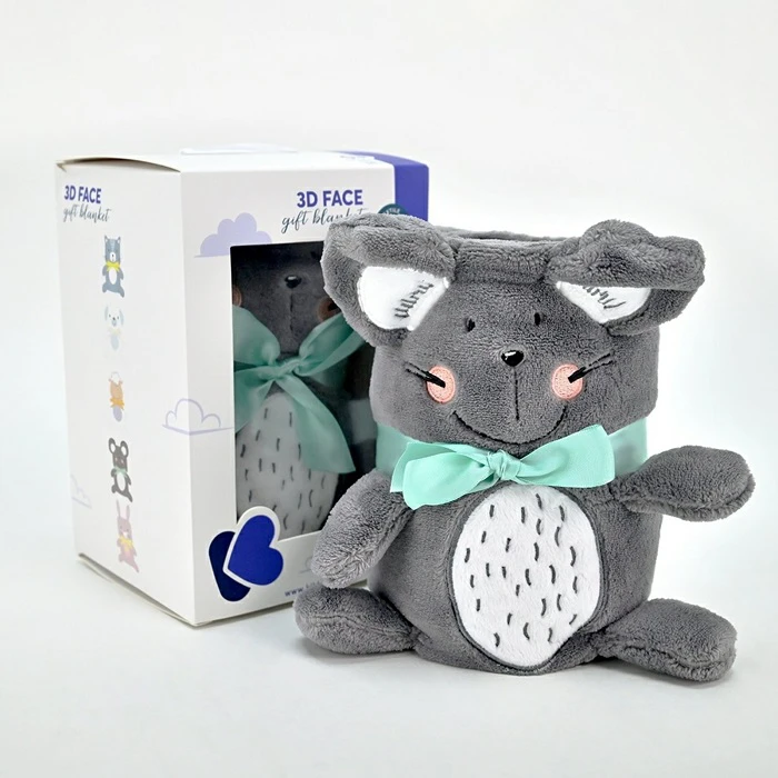  Ćebe sa 3D vezom 75*100 Mouse KKB20076 - prekrivač za bebe