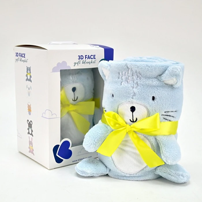  Ćebe sa 3D vezom 75*100 Cat KKB20073 - prekrivač za bebe