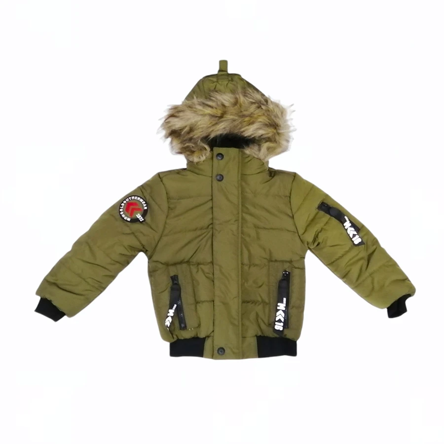 Jakna maslinasta MDM21358 - zimska jakna za dečake