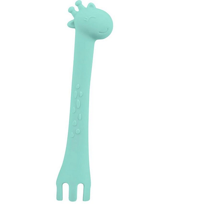 Silikonska kašičica giraffe mint KKB40081