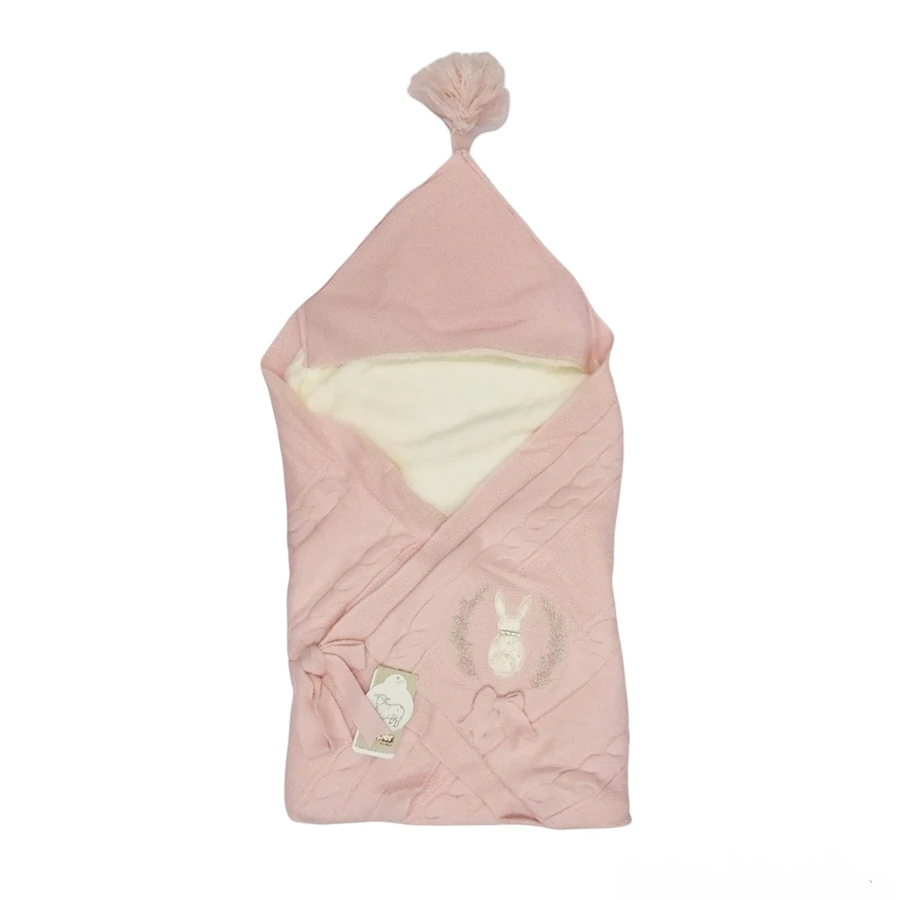 Prekrivač roze 6557 - zimski prekrivač za bebe, dunjica za bebe