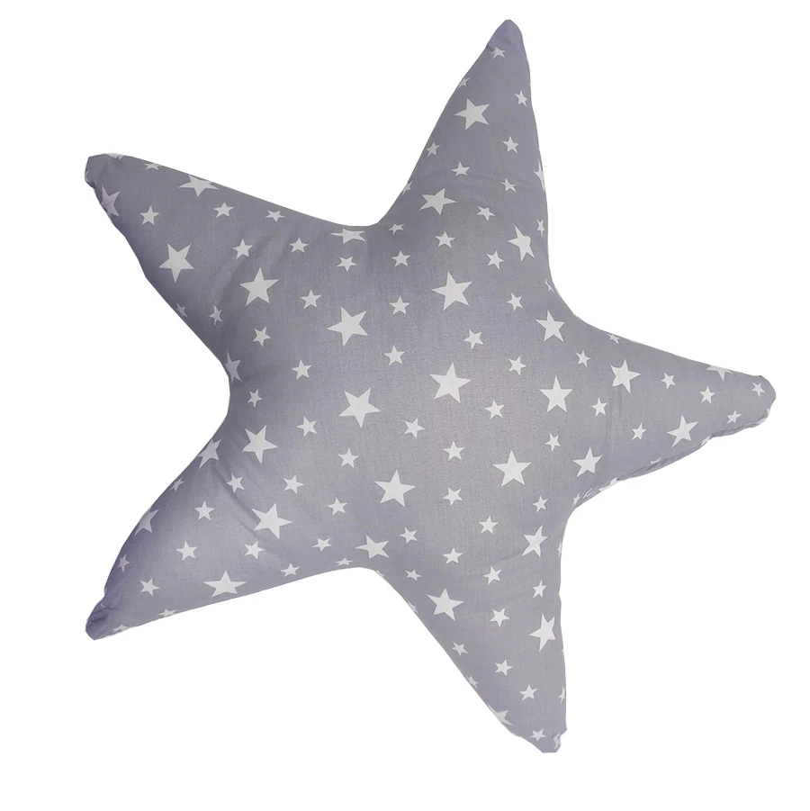 Jastuk zvezda sivi - dekorativni jastuk u obliku zvezde