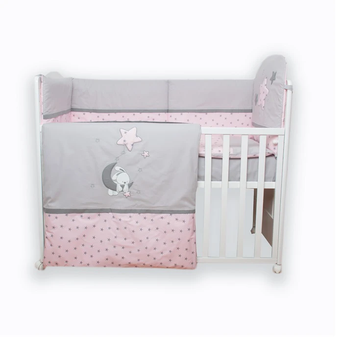  Roze posteljina stars 900147 - posteljina za dečiji  krevetac