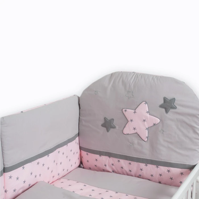  Roze posteljina stars 900147 - posteljina za dečiji  krevetac