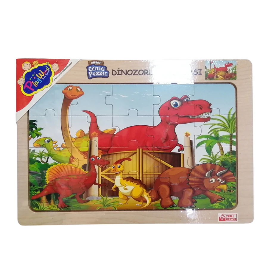 Drvene puzzle dinosaurus 91797