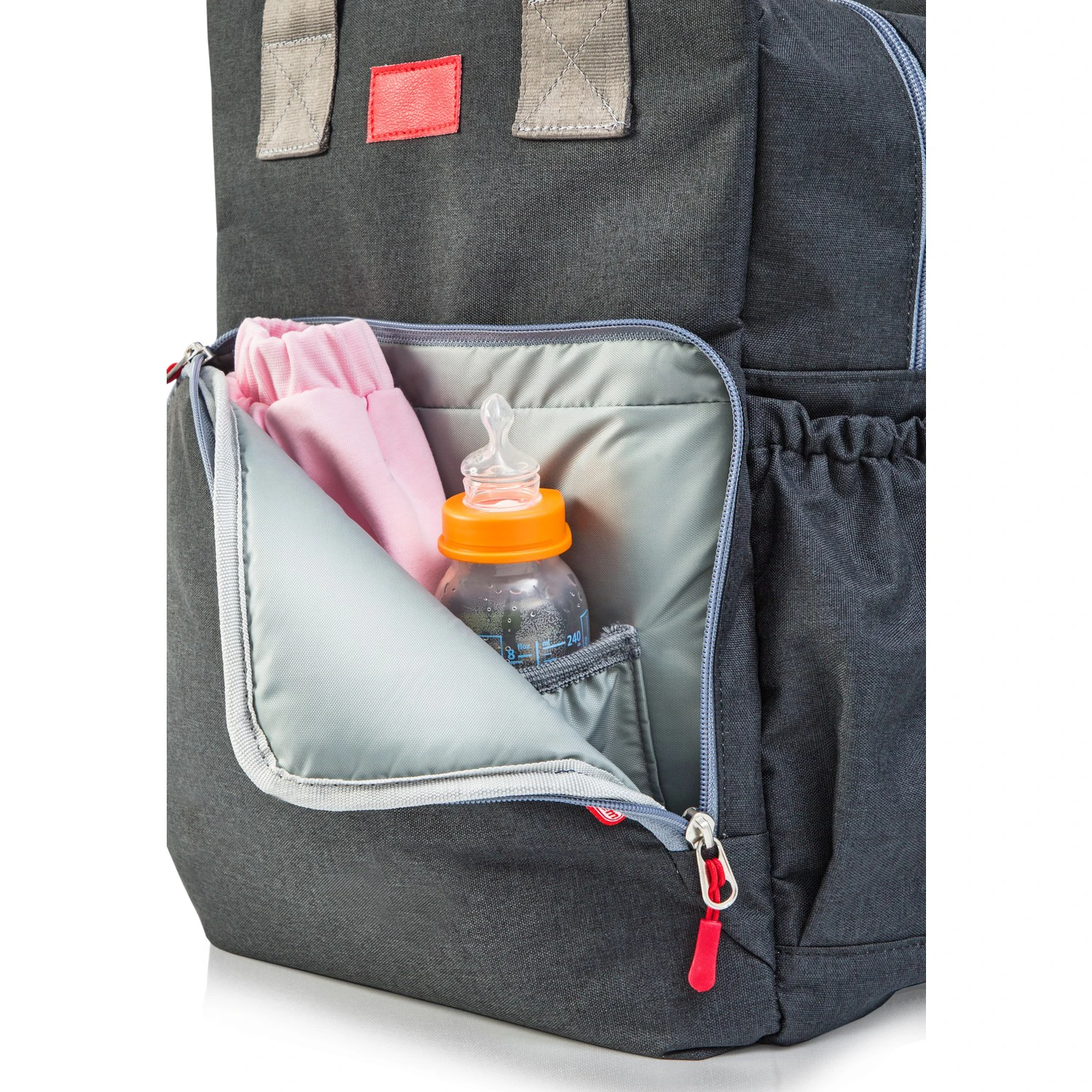 Torba za mame Crna 604 - praktična torba za stvari za bebu