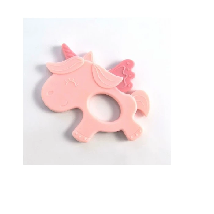 Silikonska glodalica za bebe unicorn pink KKB2003 - roze glodalica za bebe 