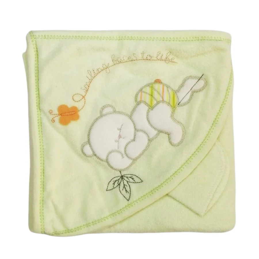 Peškir za bebe Zeleni Meda 3027 - Dečiji peškir za sa kapuljačom