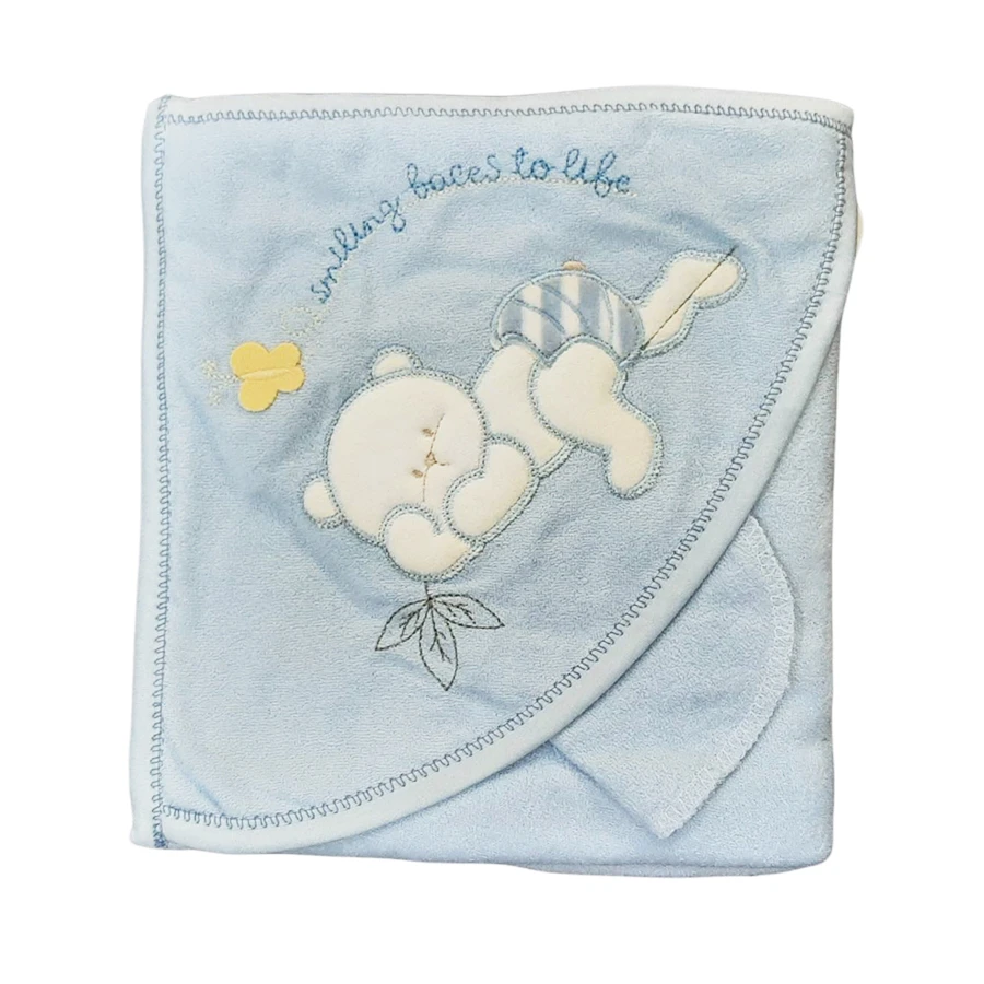 Peškir za bebe plavi Meda 3027 - Plavi dečiji peškir