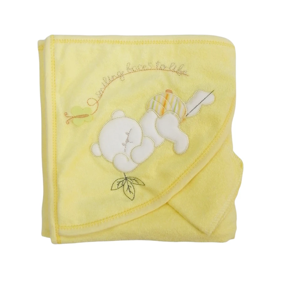 Peškir za bebe žuti Meda 3027 - Prvi peškir za bebe