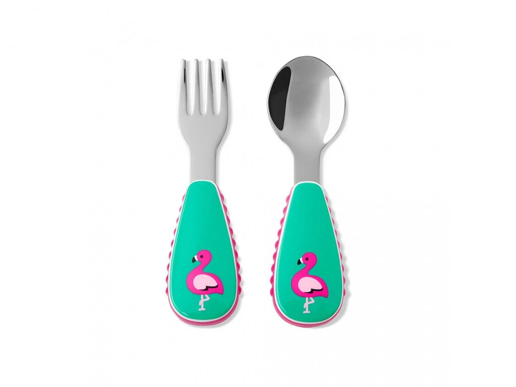 Pribor za jelo za bebe flamingo - Set za ručavanje za bebe Skip Hop