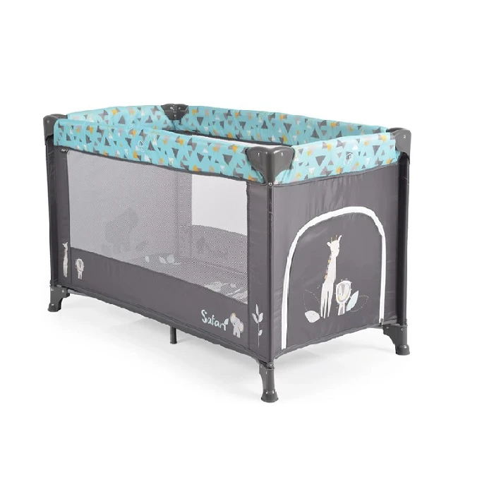 Prenosivi krevetac Safari tirquoise - pokretni krevetac za bebe