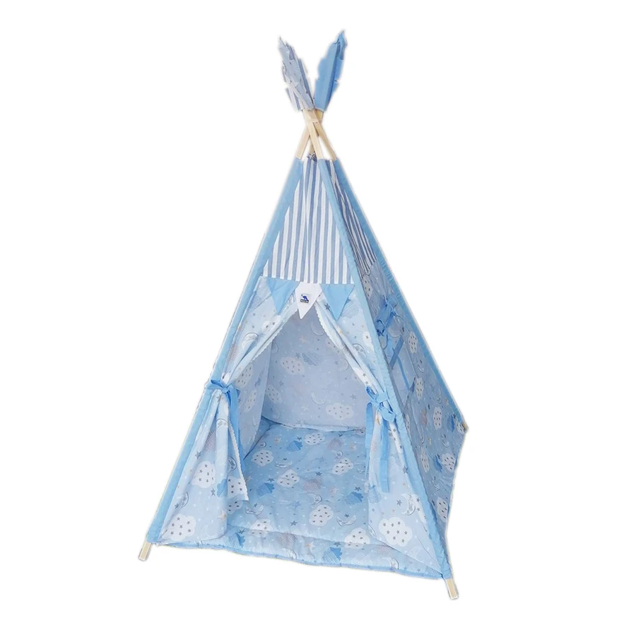 Vigvam šator plavi - univerzalne igračke za decu