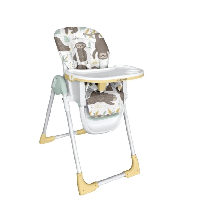 Hranilica za bebe Vitto yellow Sloth - KikkaBoo stolica za hranjenje