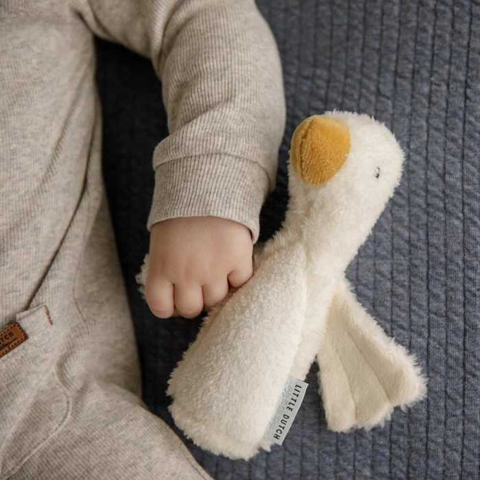  Igračka zvečka - Škripavac mala guska LD8501, igračka za bebe koja je i zvečka jer ispušta zvuke