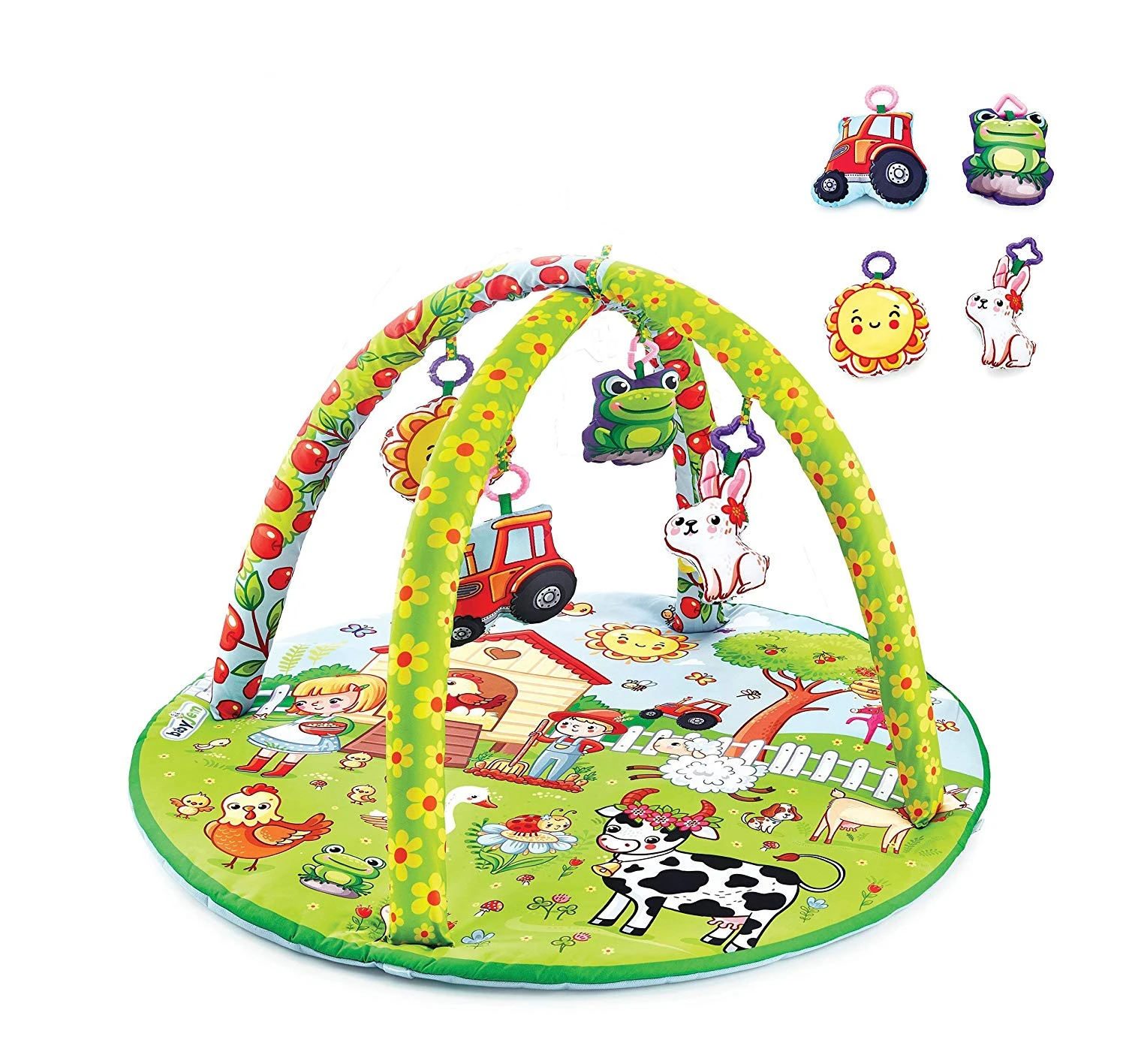 Bebi prostirka za igru Gimnastika Farm - kreativna dečija podloga za igranje