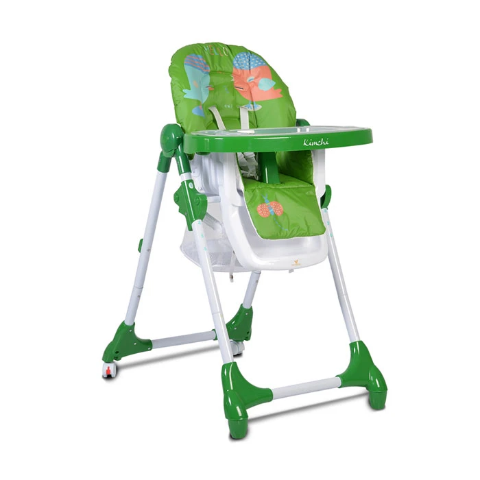 Hranilica za bebe Kimchi light green - podesiva stolica za hranjenje beba