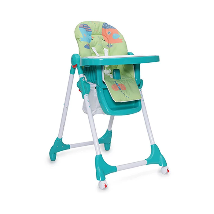 Hranilica za bebe Kimchi tirkiz - praktična stolica za hranjenje beba Cangaroo