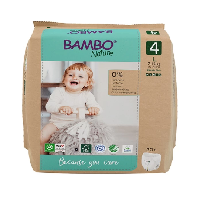Bambo Nature Pants 4 20 kom 21517 - pelene gaćice za bebe