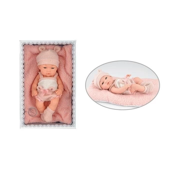 Beba roze prostirka 30cm - Beba sa plišanim ćebencetom