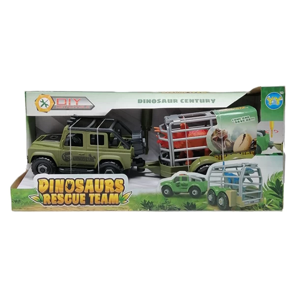 Džip vuče dinosauruse 6602 - dečija igračka džip sa dinosaurusom
