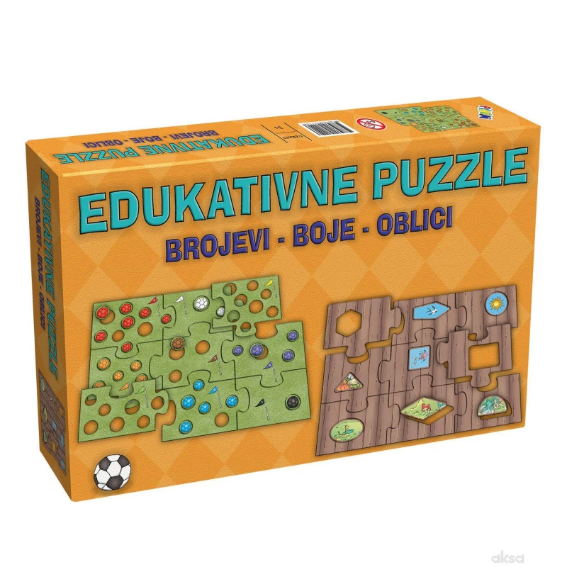 Edukativne puzzle boje oblici brojevi 5714 - društvena igra edukativni set igračka