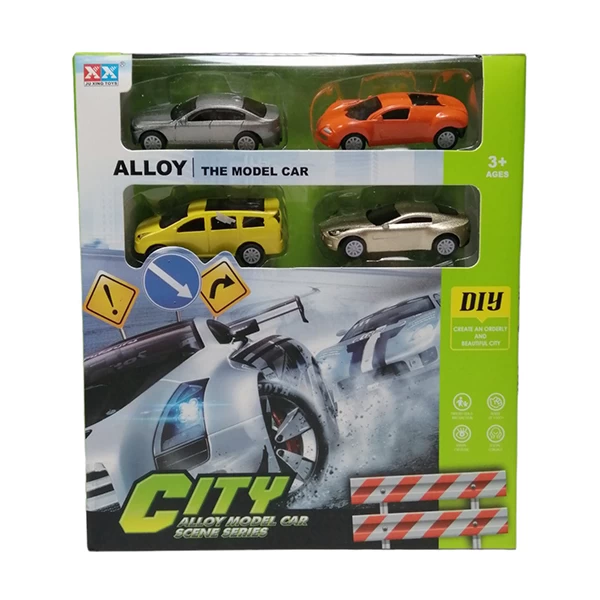 Garaža city 55022-3 - dečija igračka autići sa saobraćajnim znacima