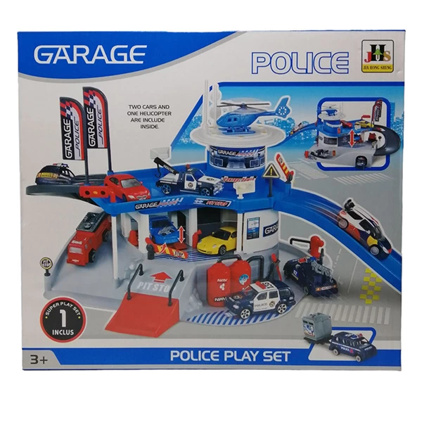Garaža policijska HEL 567-6 - set policijska garaža