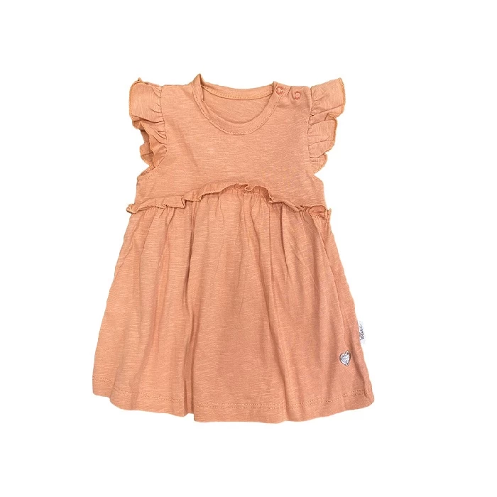 Haljina braon 3535908 - pamučna haljina za devojčice