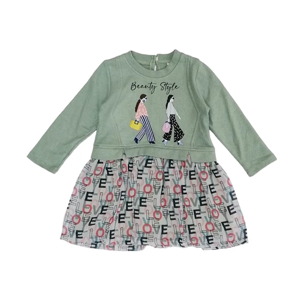 Haljina zelena 5771 - haljina za devojčice