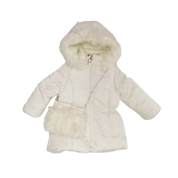 Jakna bela 22465 - zimska jakna za devojčice