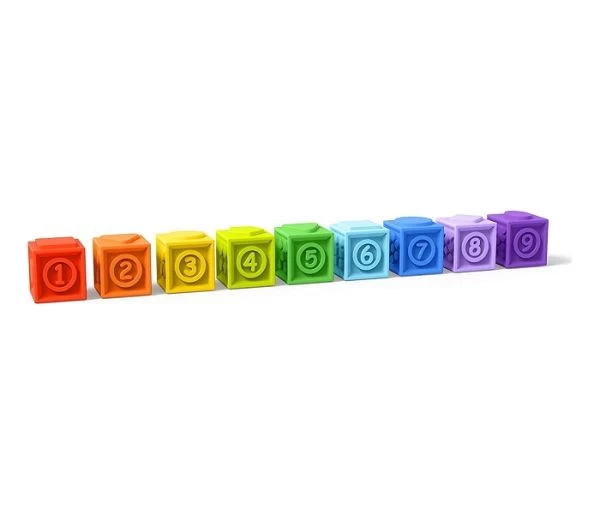 Kids II bright stars igracka kocka SKU12616-mekane kocke sa brojevima i oblicima