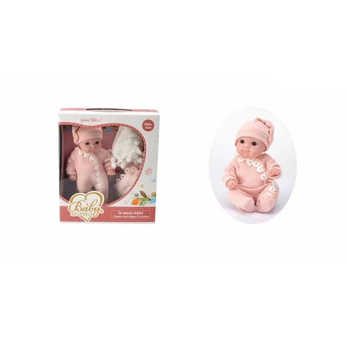 Lutka beba roze odelce 20cm 8401