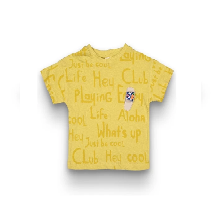 Majica žuta 3535539 - majica pamučna 