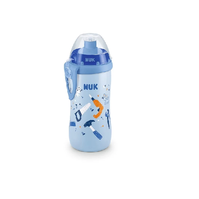 Plava flašica za učenje Junior NUK 751081 - plastična flašica sa sportskim čepom