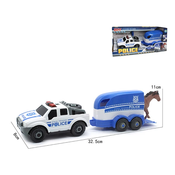 Policijski džip plus prikolica 6701 - dečija igračka