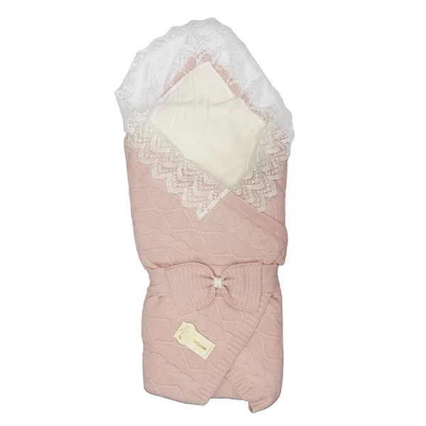 Prekrivač roze 10691 - roze zimski prekrivač za bebe