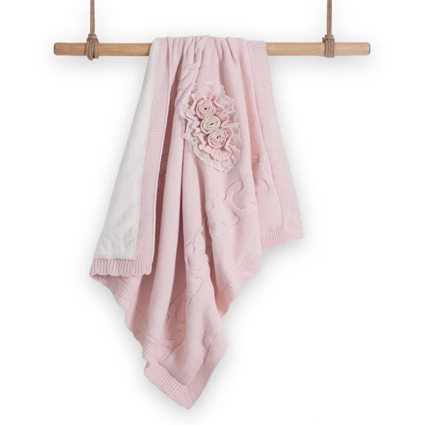 Prekrivač roze 6975 - prekrivač za bebe