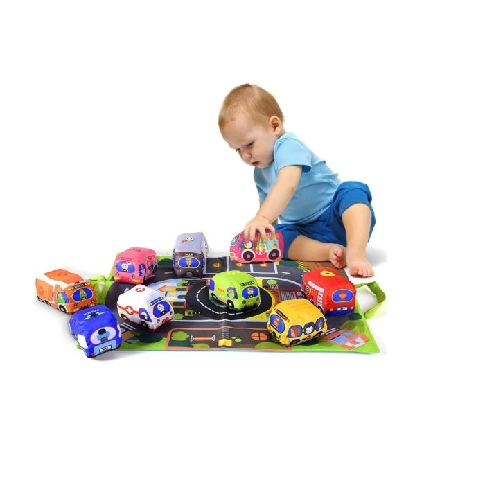 Prostirka plus mekani autći 0252 - igračke za bebe