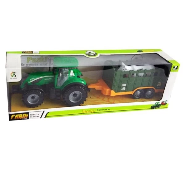 Traktor+krava 0488-37 - traktor igračka